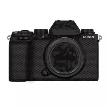 Imagem de X-S10 Anti-riscos Capa de Câmera Adesivo para FujiFilm X-S10 Protetor de Vinil Película Protetora de Pele Decoração XS10 (Shadow Camo Preto)