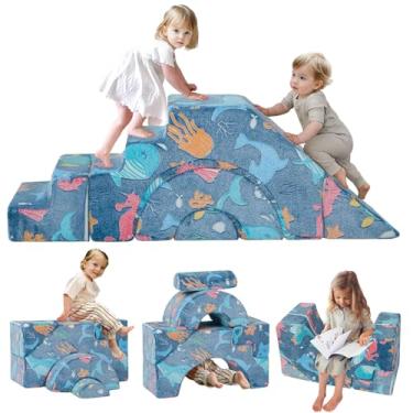 Imagem de MeMoreCool Sofá infantil modular para sofá infantil denim sereia