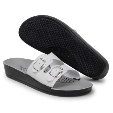 Imagem de Sandália Ortopédica Feminina Para Idosos e Gestantes, Anatômica e Conf