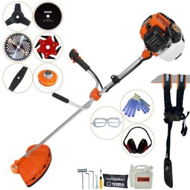 Imagem de Podador de Grama À Gasolina Terra GR520XP 2T 52cc 2,5HP Roçadeira Late