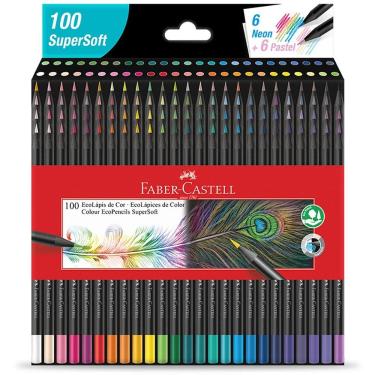 Imagem de Lápis de cor SuperSoft 100 cores 1207100SOFT Faber-Castell