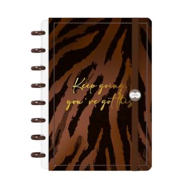 Imagem de Caderno De Disco Iscool Inteligente P Natural Fashion Safari Tigre