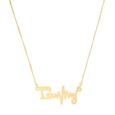 Imagem de Colar Profissão Boleira Folheado a Ouro 18k