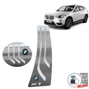 Imagem de Pedaleira Automático Em Inox Bmw X1 2016 A 2020 Prata
