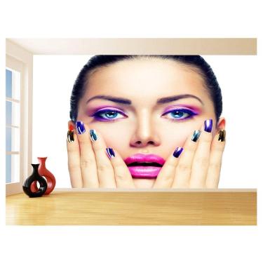 Imagem de Papel De Parede Salão De Beleza Maquiagem Make 3,5M Slb45