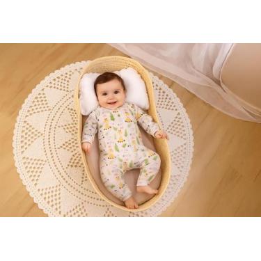 Imagem de Macacão Soft Bebê com Zíper Frontal Confortável Quentinho e Aconchegan