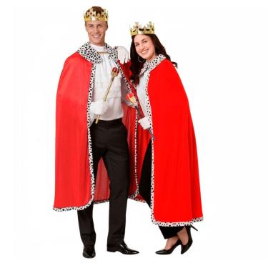 Imagem de Fantasia de Casal Rei Rainha Adulto Cosplay Imperador Imperatriz Realeza Traje Manto Príncipe Princesa Debutante