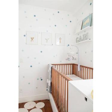 Imagem de Adesivo de Parede Infantil Bolinhas - 120 Mini Bolinhas em Vinil Auto-