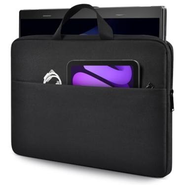 Imagem de Estojo para laptop de 17 polegadas para laptop HP 17 de 17,3 polegadas, HP Envy 17 17t 17m 17,3, Pavilion 17, ASUS Vivobook 17, LG Gram 17, MSI 43.9 cm, bolsa preta