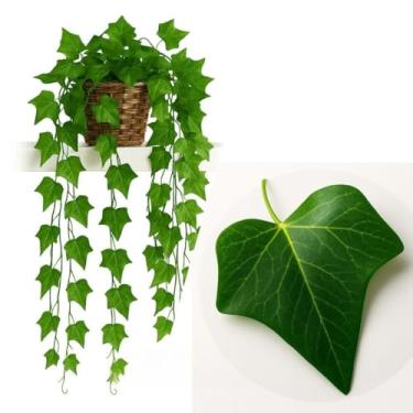 Imagem de Plantas Artificiais Decorativas Penduradas 100cm - Planta Artificial para Sala, Quarto e Escritório (HERA)