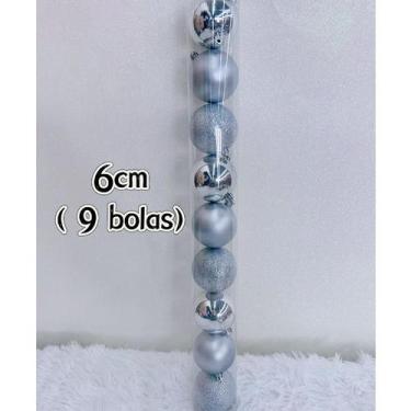 Imagem de Tubo Com 12 Bolas 6CM/5CM/3CM Decoração Pendentes Enfeite Para Arvore 