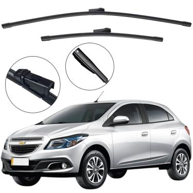 Imagem de Kit Palheta Dianteira Onix 2013 a 2017 Limpador de Parabrisa de Silicone