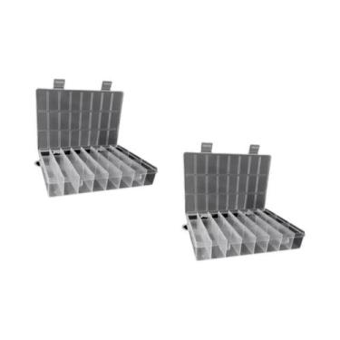 Imagem de Caixa Organizadora De Plástico Com 24 Compartimentos Para Joias, Brinc