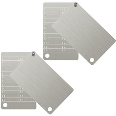 Imagem de Carteira de aço com 4 placas criptomoedas, criptomoedas, armazenamento de sementes de criptomoedas, para backup de carteira fria, compatível com ferragens BIP39