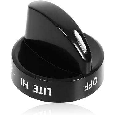 Imagem de Botão de controle de superfície de alcance atualizado 316442513 preto, botão de queimador adequado para Frigidaire, Kenmore, Sears Gas Ranges - Substitui 1465864, AP4327071, PS2332411