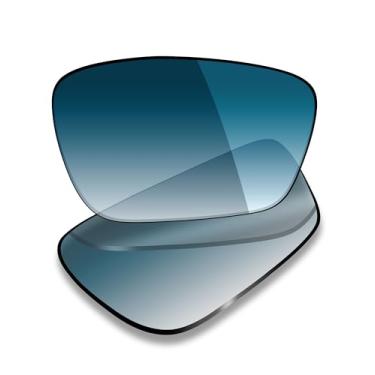 Imagem de Mryok Lentes de reposição UV400 para óculos Oakley Crosslink Sweep OX8031 de 55 mm, HD Polarized, proteção UV, resistente a impactos e ajuste perfeito - Azul degradê