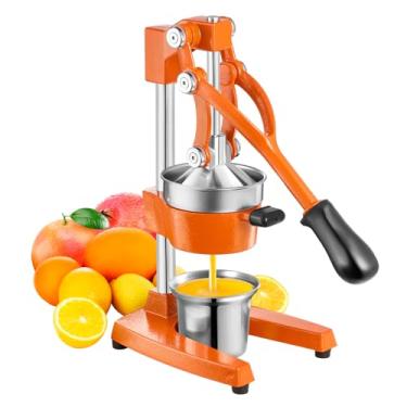 Imagem de TONGCHANT Espremedor manual de prensa manual de ferro fundido comercial para romã, limão cítrico com copo de aço inoxidável, espremedor de frutas, máquina de esmagamento de laranja, prensa de limão