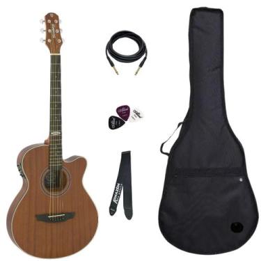 Imagem de Violão Strinberg Eletroacustico SF200C Flat Mahogany Satin + Capa + P1