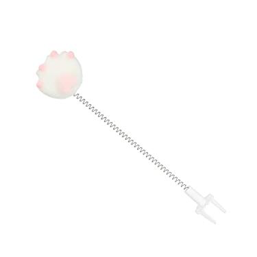 Imagem de Acouto Brinquedo de Mola Elástica - Teaser Stick Interativo Com Mola de Fio de Metal e Bola de Pelúcia, Brinquedo Engraçado para Animais de Estimação que Envolve a Hora de Brincar, Reduz o Estresse