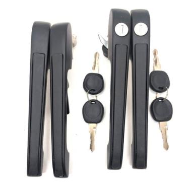 Imagem de kit 04 Maçanetas Externas Santana / Quantum até 1990 Dianteiras e Tras