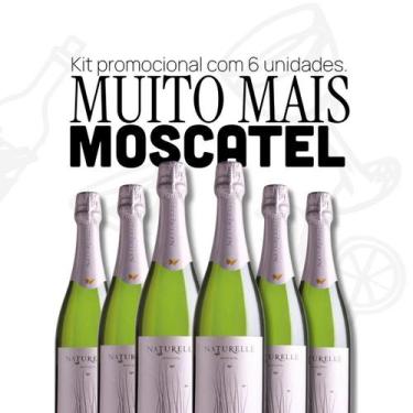 Imagem de Kit espumante naturelle moscatel branco 750ml com 6 garrafas