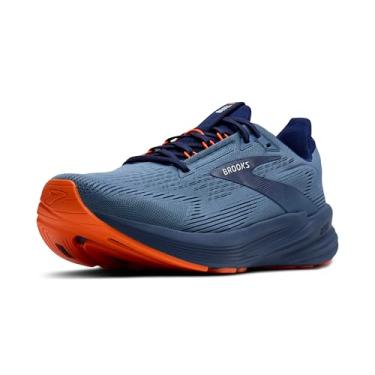 Imagem de Brooks Tênis de corrida e caminhada masculino Revel 8 Neutral, Azul/Azul/Laranja, 42