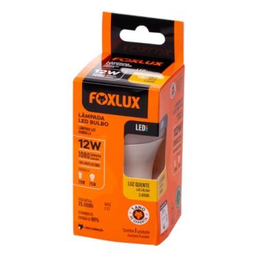 Imagem de Lâmpada LED Bulbo Foxlux – 12W – 3000K – Luz Amarela – 1080 lm – Base E-27 – Bivolt – Vida média: 25.000h request change Lâmpada LED Bulbo 12W 3000K Bivolt - Luz Quente