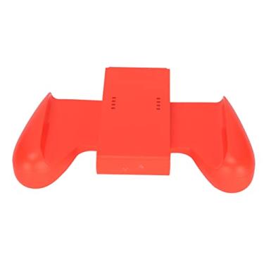 Imagem de Game Remote Control Holder for Joycon, Lightweight Ergonomic Design, Compatible with Switch, Professional Grip for Switch, Widely Applicable, ABS Material (Red Word