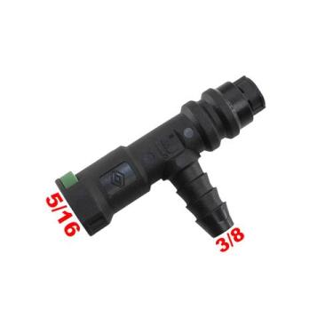 Imagem de Conector Quick Tee Mangueira Injeção Renault 3/8 Para 5/16 - PARAISO D