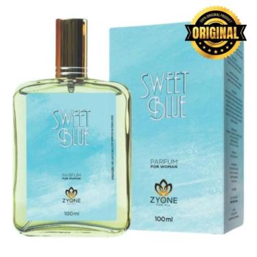 Imagem de Sweet Blue Perfume Feminino 100ml Alta Fixação Parfum - Zyone Cosmetic