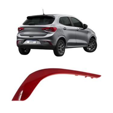 Imagem de Refletor Parachoque Traseiro Olho de Gato, Lado Direito, Vermelho, Plástico e Acrílico, Compatível com Argo, Peça Original, Número da Peça 52045831