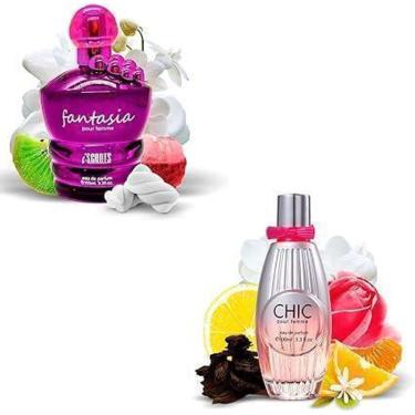 Imagem de Kit 2 Perfumes Feminino I Scents Importados Fantasia e Chic -100ml-Feminino
