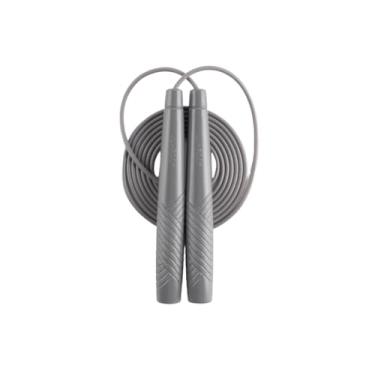 Imagem de Corda de pular KSY Fit (J-240, cinza) – Corda fitness diária para mulheres | Cabo de PVC KR leve e suave, alças macias para cardio doméstico | Feito na Coreia