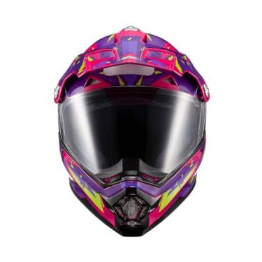 Imagem de Kit Capacete Texx Cross Carcara Grow Rosa Com Luva Old Shoot Preto Verm - Proteção E Estilo Para Motocross E Trilhas