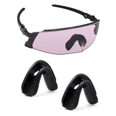 Imagem de Biyxpiv Protetores de nariz de substituição para óculos de sol Oakley Kato OO9455 Kato X OO9475, fácil instalação, Ponte alta (pequena) almofada de nariz X 2