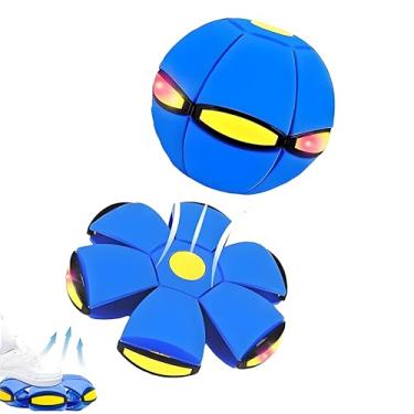 Imagem de Bola mágica, bola quicando para crianças, interação pai-filho, forma dupla livremente alternável, com 3 luzes (azul)