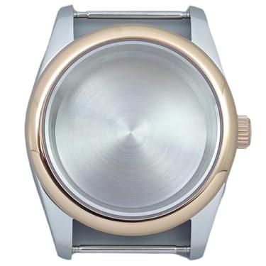 Imagem de FEIYASHI Caixa de relógio mergulhador de aço inoxidável de 36/39 mm, vidro de cristal de safira para movimento NH35/NH36 38 Miyota8215, Tampa inferior sólida 6, 36MM+Miyota8215 8205 Movement, Caixa de