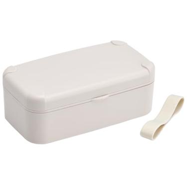 Imagem de Skater PLB6SSH-A Caixa Bento com suporte para smartphone, 600 ml, segura para micro-ondas, lavável na lava-louças, feita no Japão, bege