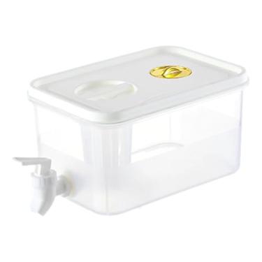 Imagem de Shakven Distribuidor de bebidas,Dispensador de bebidas com torneira | Dispensador de água para geladeira com torneira e filtro - Jarro de á para geladeira, recipiente para bebidas geladas para
