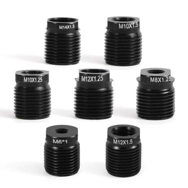 Imagem de 7un Kit Adaptadores Junta Esférica Alavanca Câmbio, Adaptador Rosca Junta Esférica Alavanca Câmbio Adequado para Roscas M8/M10/M12/M14/M6 Adequado para Transmissões Manuais Carros Caminhões