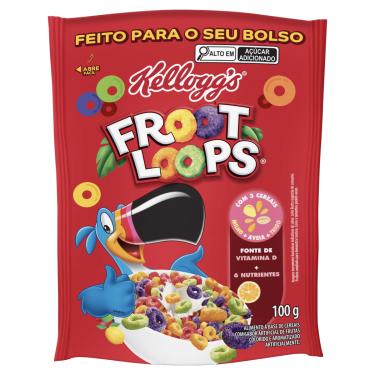 Imagem de Cereal Matinal Froot Loops Frutas Kellogg's 100g