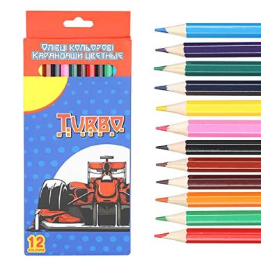 Imagem de 12 cores de madeira crianças pintura desenho lápis escola casa graffiti cor lápis crianças desenho suprimentos para estudantes designers (Corrida F (Ucraniano))