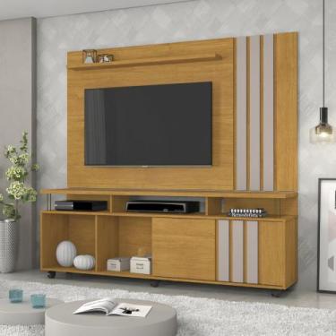 Imagem de Conjunto Atraente para TV  JCM Móveis - JCM Movelaria, Cinamomo/Off