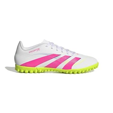 Imagem de Chuteira Adidas Society Predator Club Branco Rosa e Verde - Masculino - 43 - Branco