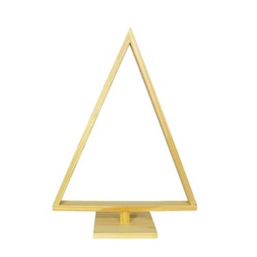 Imagem de Árvore De Natal Mesa Denati Madeira Natural Decoração Enfeite 64cm (Natural (Sem Verniz))