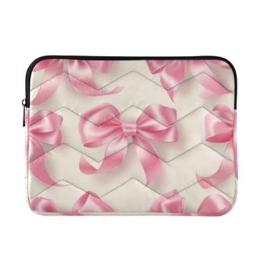 Imagem de Coikll Bolsa protetora para laptop com fitas cor-de-rosa à prova de choque para notebook de 13 a 13,3 polegadas