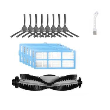 Imagem de Escova principal + escova lateral + filtro HEPA, compatível com o aspirador robô Ionvac Robo Vac 2000 - Acessórios e peças de reposição para aspirador robô(Set 11)