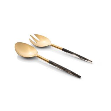 Imagem de Conjunto De Talheres Copa E Cia Para Salada 2 Peças Garbo Stone Slim