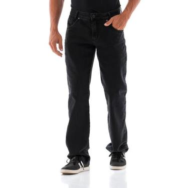 Imagem de Calça Jeans Masculina Arauto Confort Black, Preto, 44