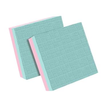 Imagem de Generic 2x Almofadas de levantamento de peso Tapetes silenciosos Acessórios portáteis Proteção de piso Almofada de peso para levantamento terra para, Verde Rosa 50x50x4cm